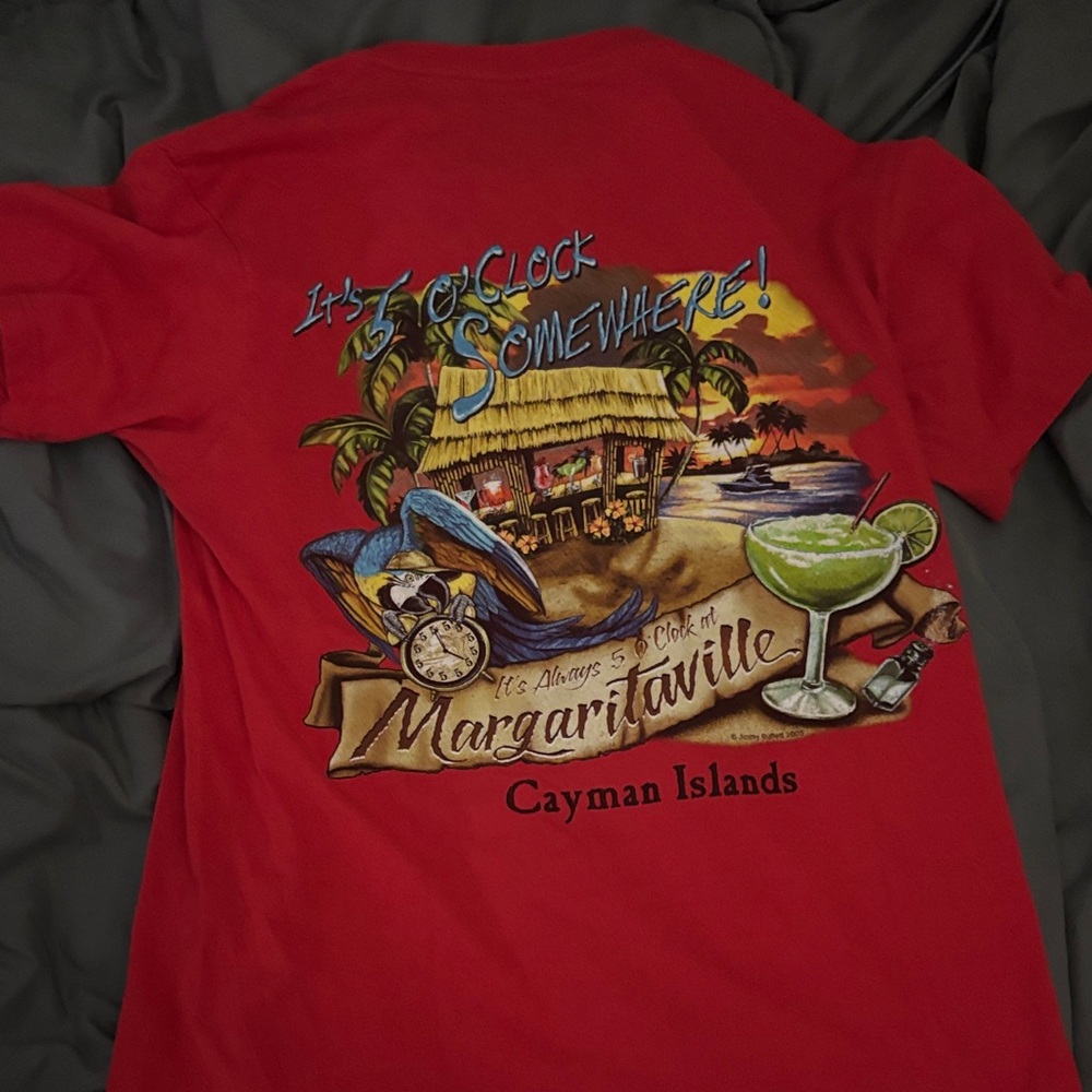 Margaritaville Red Graphic Tee vintage 2005